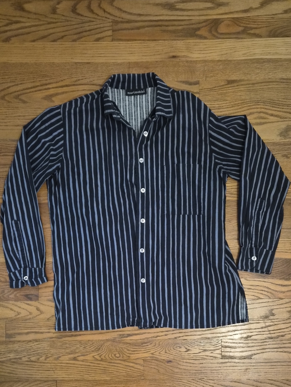 Marimekko Jokapoika Vertical Stripe Button-Down Shirt